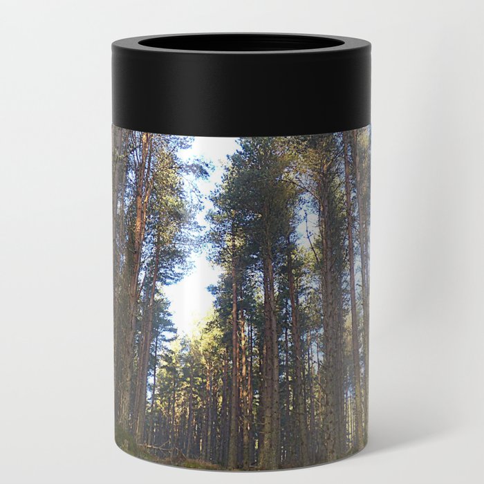 Inclined Scottish Pine Forest in Afterglow Can Cooler