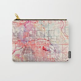 Grand Rapids map Michigan painting Carry-All Pouch