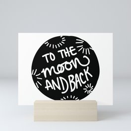 Moon & Back Mini Art Print