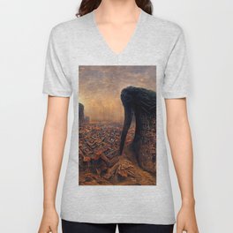 Alien City V Neck T Shirt