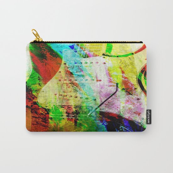 Abstract Electric Guitar Carry-All Pouch