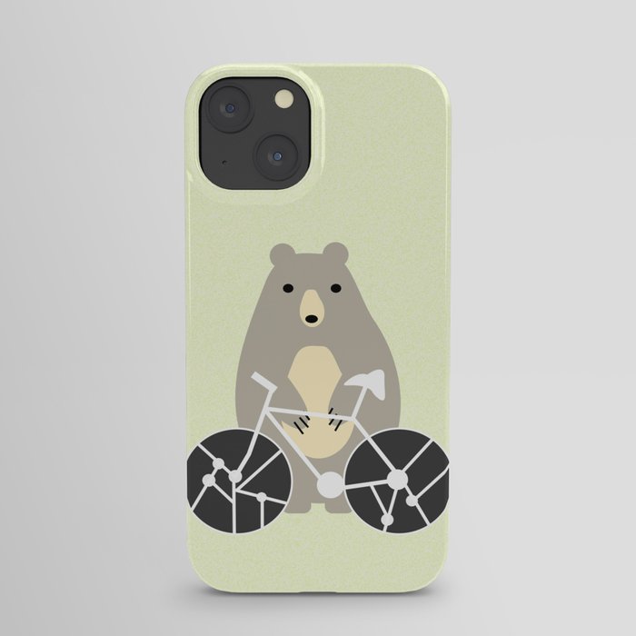 Bear with bike iPhone Case