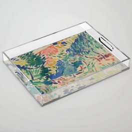 Landscape at Collioure by Henri Matisse Acrylic Tray
