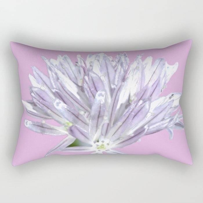 Pink Chive Floral | Nadia Bonello Rectangular Pillow