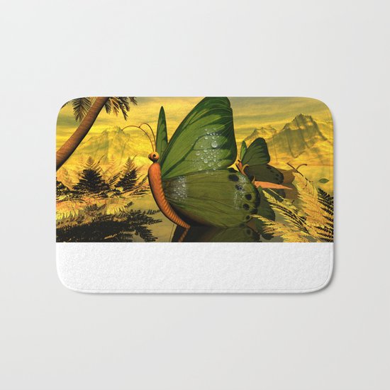 Butterflies ship Bath Mat
