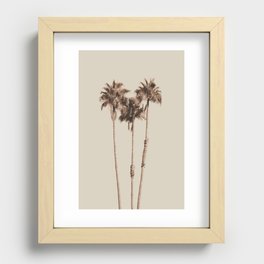 Palm Trees Earthy Vibes #1 #wall #decor #art #society6 Recessed Framed Print