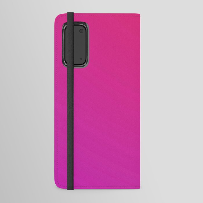 Modern Abstract Neon Pink Violet Gradient Android Wallet Case