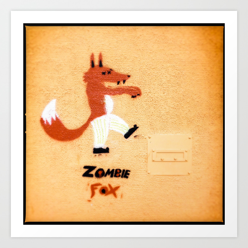 Zombie Fox Art Print By Eyeshootphotography Society6
