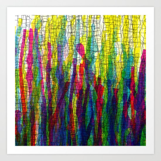 stripes traffic 2 Art Print