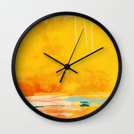 sunny landscape Wall Clock