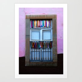 The Ribbon Door in Guanajuato Art Print