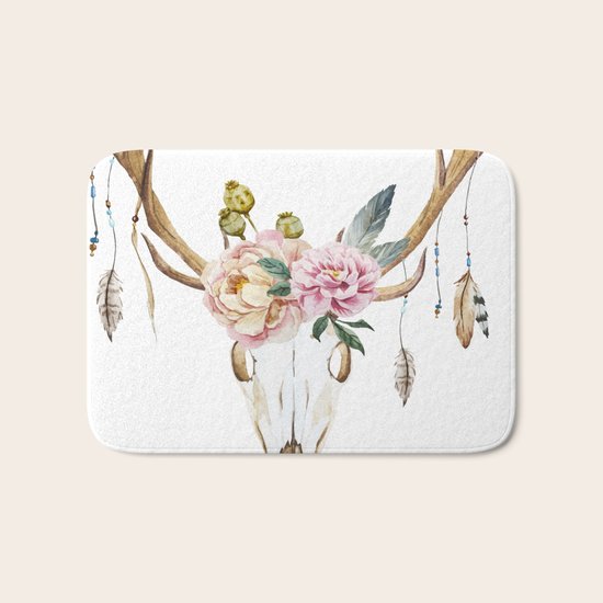 Animal Skull 09 Bath Mat