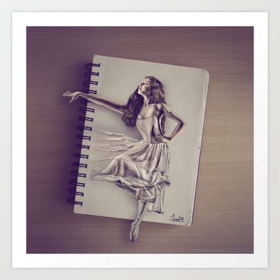 Sketched Art Print