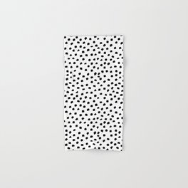 Dalmatian Dots Black White Spots Hand & Bath Towel