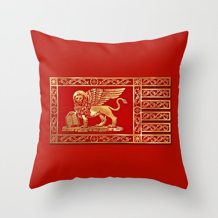 Venetian Lion Throw Pillow