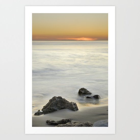 Mediterranean sunset Art Print