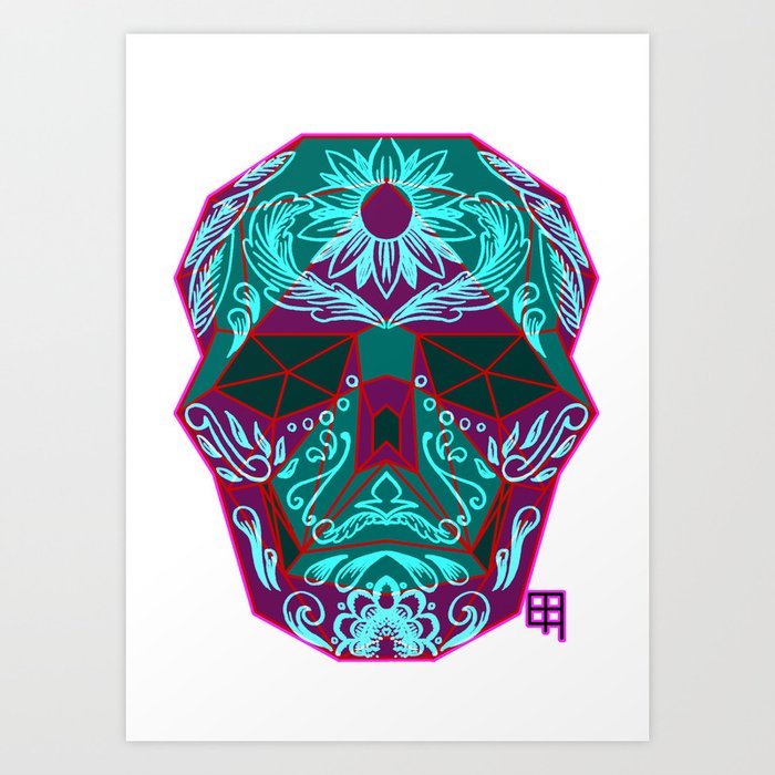Mexican skull Art Print