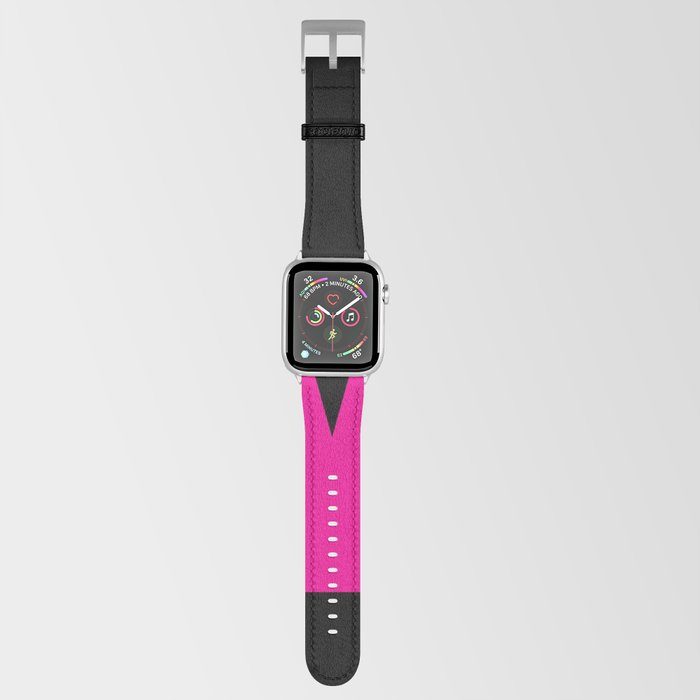 Letter M (Magenta & Black) Apple Watch Band