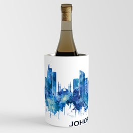 Johor Bahru Malaysia Skyline Blue Wine Chiller