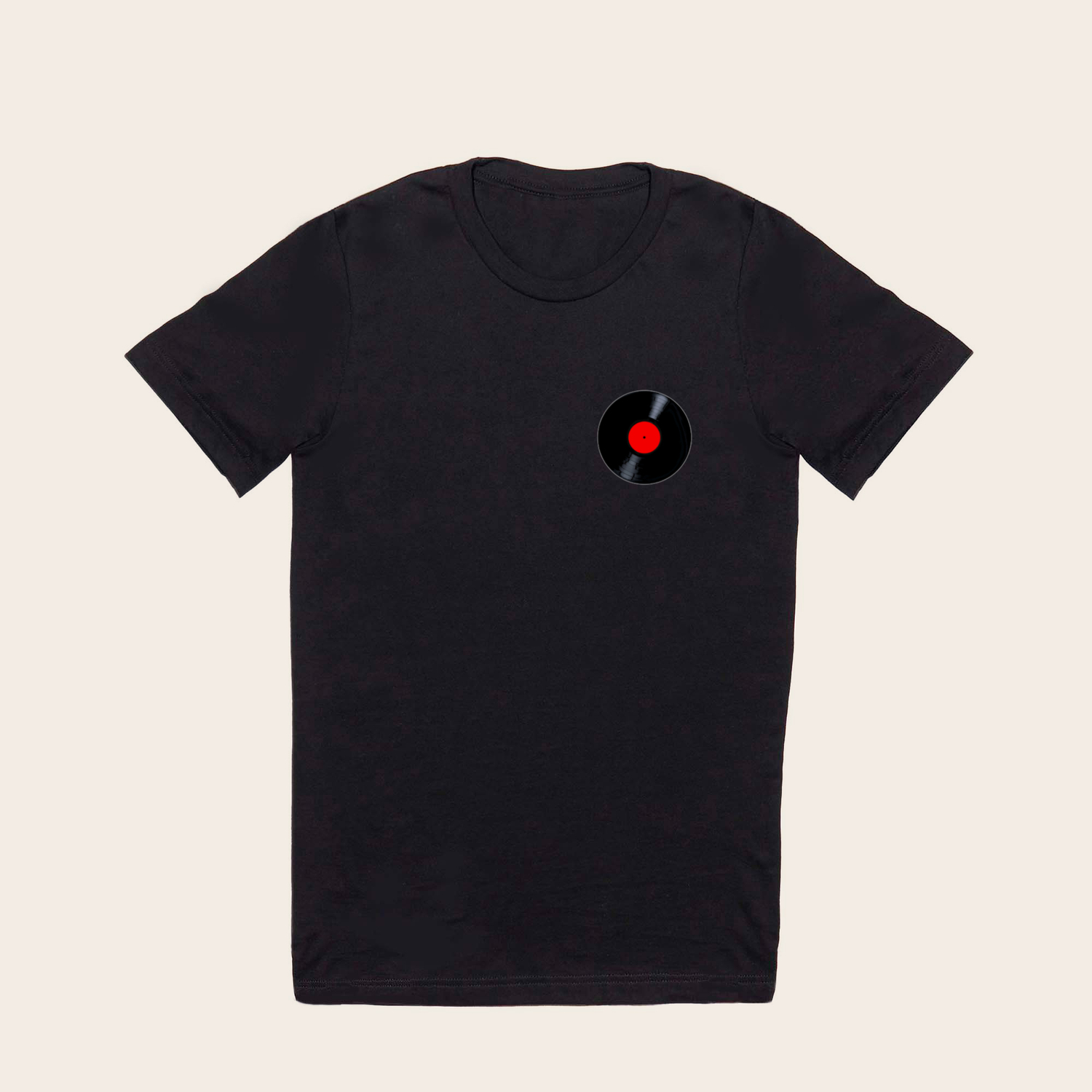 Blank Red Record Label T Shirt by HomeStead Digital | Society6