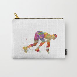 Runner in watercolor Carry-All Pouch
