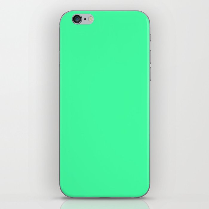 Minimalism Simple Mint Green Solid Colour Decor Iphone Skin By Hypedesigns