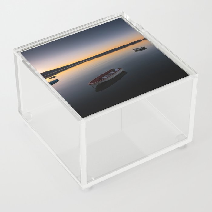 Sunrise over Knysna Lagoon in Western Cape, South Africa Acrylic Box