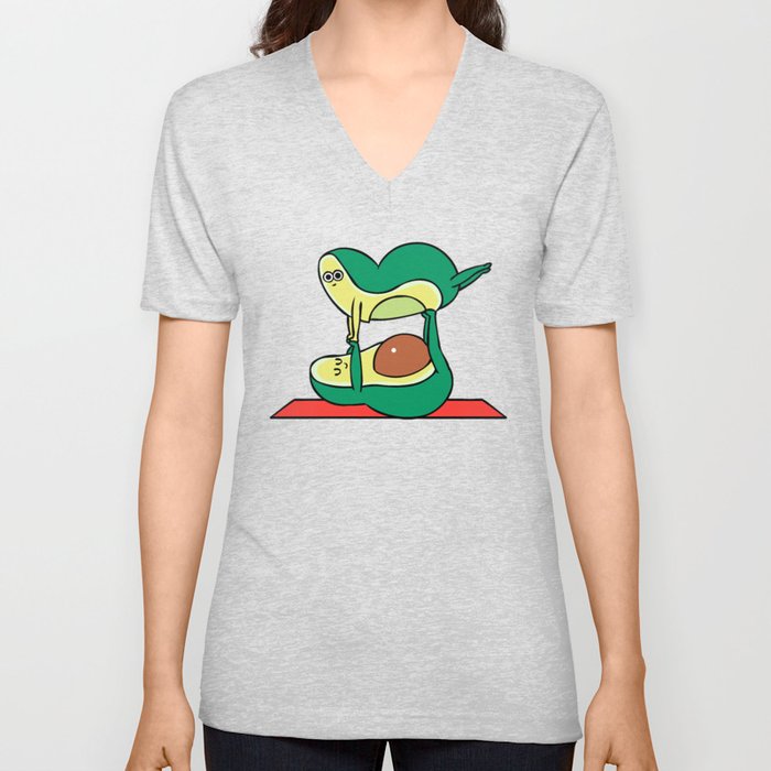 Acroyoga Avocado V Neck T Shirt