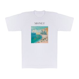 Monet - The Beach and the Falaise d'Amont T Shirt
