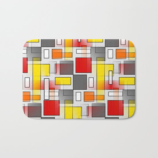 Abstract Layers Bath Mat