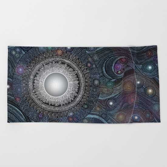 Feather Moon Beach Towel