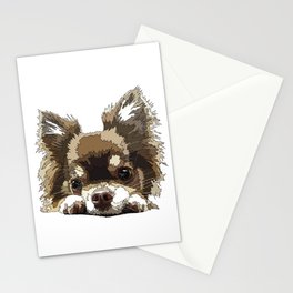 Chihuahua Long Haired Stationery Cards
