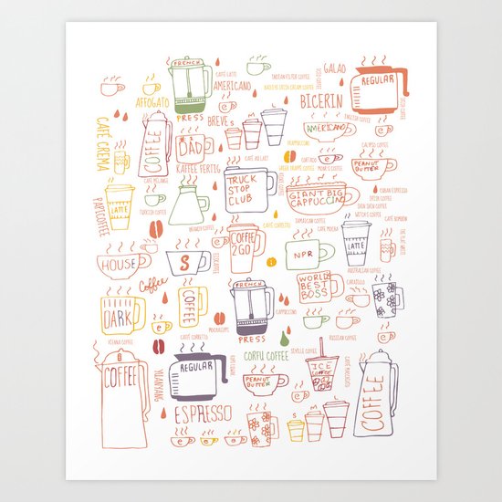 COFFEE IS DIVERSE Art Print