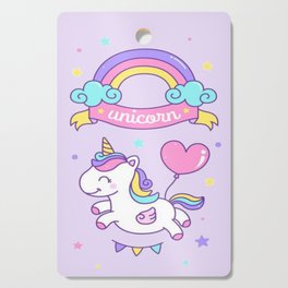 Unicorn Party Cutting Board