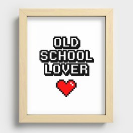 Old School Lover Recessed Framed Print