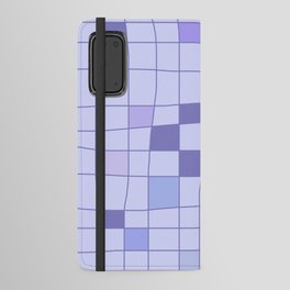 Retro Midcentury Art Warped Periwinkle Android Wallet Case