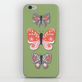 Happy Butterfly Friends iPhone Skin