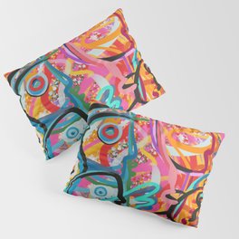 The King under the sea with his friends Graffiti Art By Emmanuel Signorino Pillow Sham