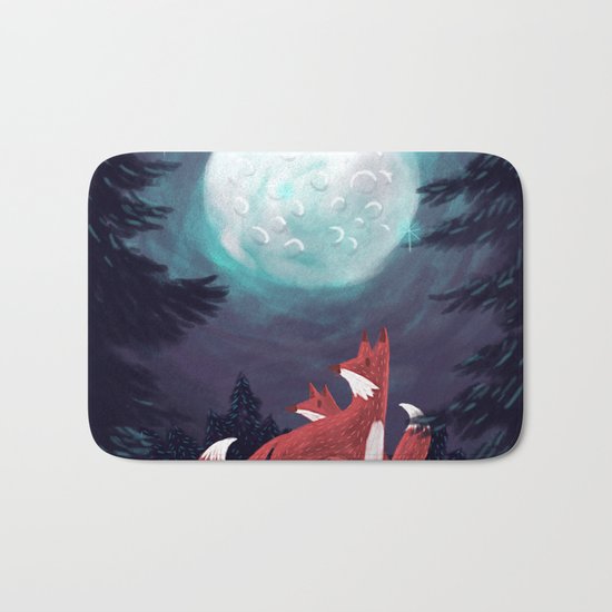 Clever Fox's Tales about the Universe Bath Mat