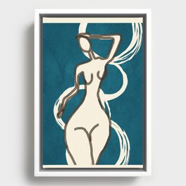 Abstract Figure 02 Framed Canvas