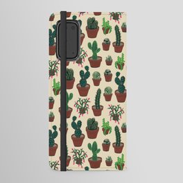 Gouache Potted Cacti Android Wallet Case