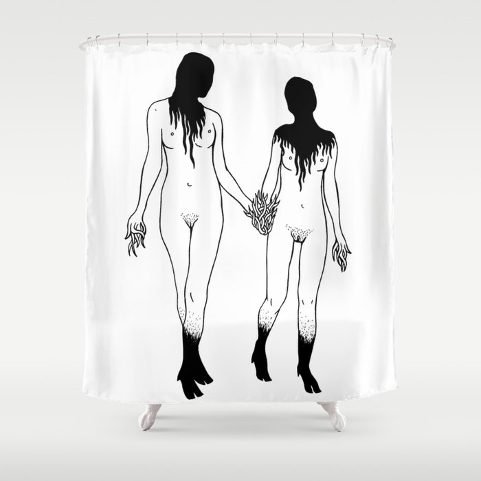 Extraterrestrial COUPLE Shower Curtain
