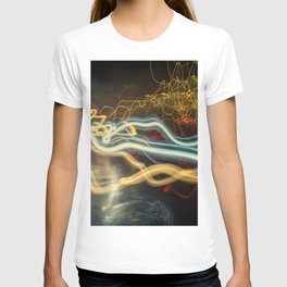 City Gold Light Fantastic Painted Abstract T Shirt
