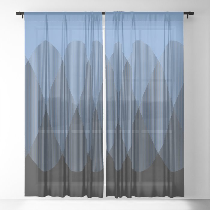 Light Blue To Black Ombre Signal Sheer Curtain By Anjchang Society6 These belgian flax linen curtains showcase a gorgeously crafted, airy style that filters in lovely natural light. light blue to black ombre signal sheer curtain by anjchang