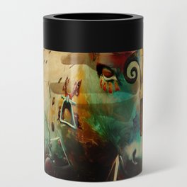Abstract Art - Capricorn Goat  Can Cooler