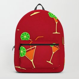 Reddy margarita drink Backpack | Club, Pattern, Painting, Fresh, Party, Drinks, Beautiful, Watercolor, Margarita, Atractive 