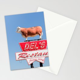 Del's Restaurant - Route 66 Travel Photography Stationery Card