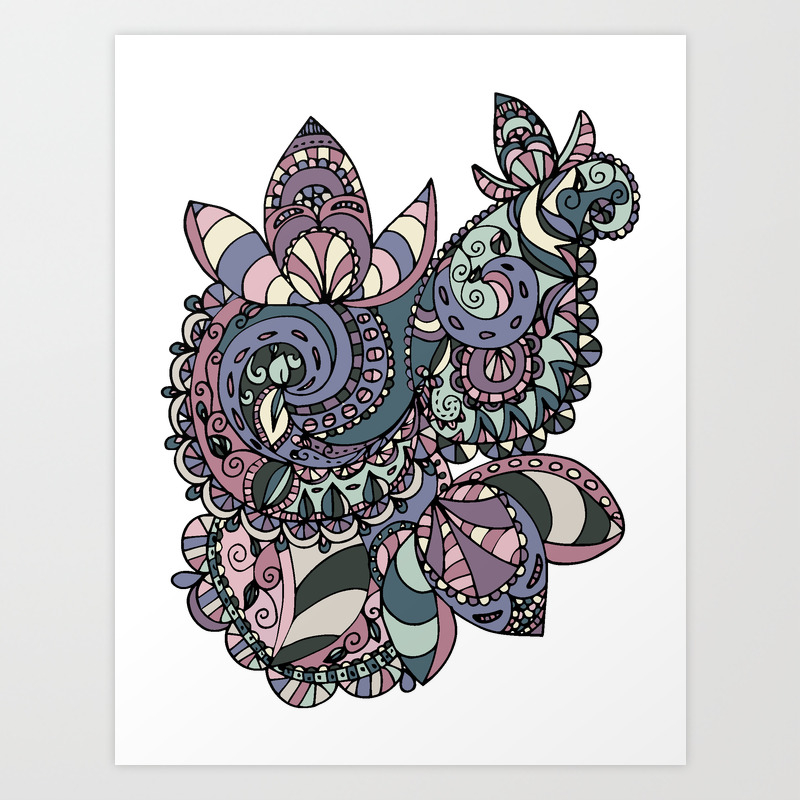 Spring Doodling Art Print By Elasaliba Society6 The doodle art handbook is a guide to inspire you and bring out your inner doodle creativity. spring doodling art print by elasaliba