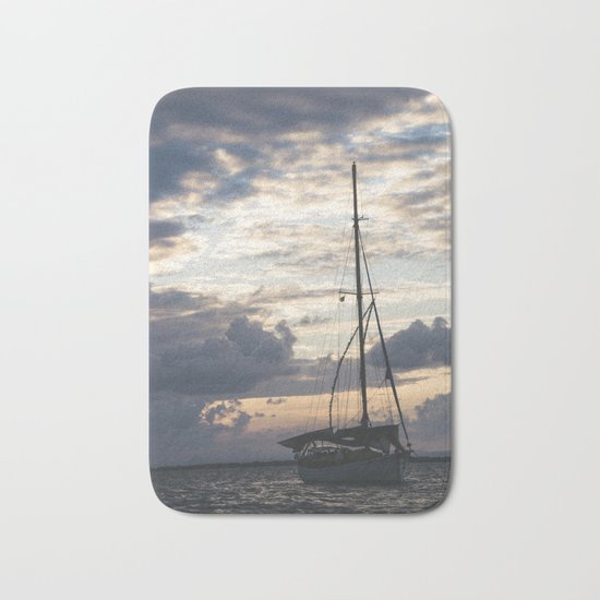Ship Silhouette Bath Mat