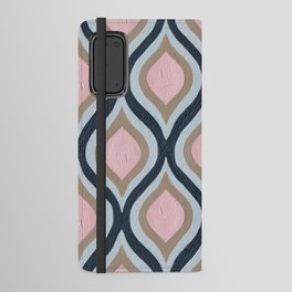 Optical Waves – Blue & Blush Android Wallet Case